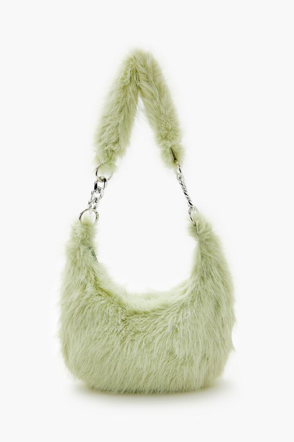 Faux Fur Crescent Shoulder Bag Forever21