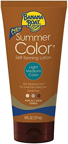 Banana Boat Summer Color Self Tanning Lotion, 6oz | Light Medium Color for All Skin Tones, Self Tanner Lotion, Sunless Tanning Lotion, Banana Boat Self Tanner, 6oz Banana Boat