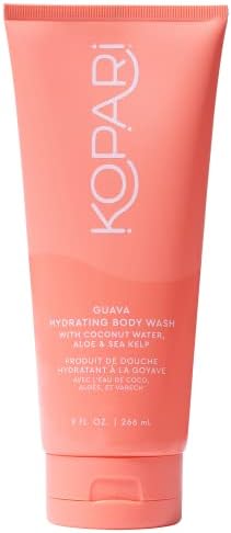 Kopari Guava Hydrating Body Wash | Lathers Foaming Wash Cleanses Without Stripping Moisture or Natural Oils | Coconut Water, Aloe & Sea Kelp | Vegan Sensitive Skin Non Toxic Paraben Free Kopari