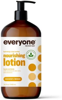 Everyone Nourishing Hand and Body Lotion, 32 Ounce (Pack of 1), Citrus and Mint, Plant-Based Lotion with Pure Essential Oils, Coconut Oil, Aloe Vera and Vitamin E everyone for every body