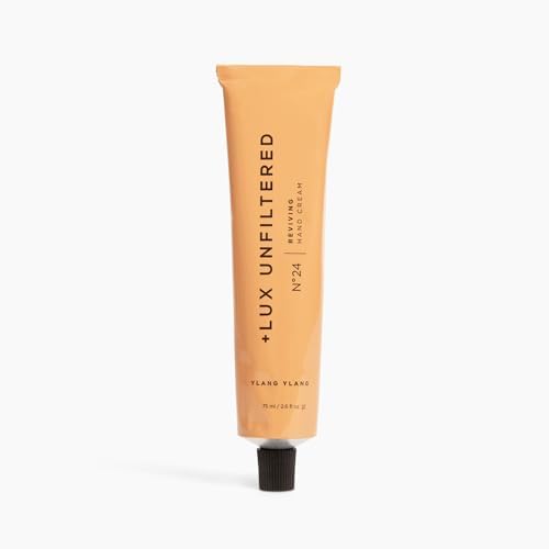 + Lux Unfiltered N°24 Reviving Hand Cream in Ylang Ylang - Best Hand Lotion to Repair Dry + Cracked Hands, Vegan + Cruelty Free Hand Moisturizer for Women + Men, Helps Minimize Signs of Aging + Lux Unfiltered