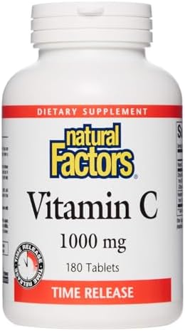 Natural Factors - Vitamin C 1000mg Time Release, Potent Antioxidant Protection, 90 Tablets Natural Factors