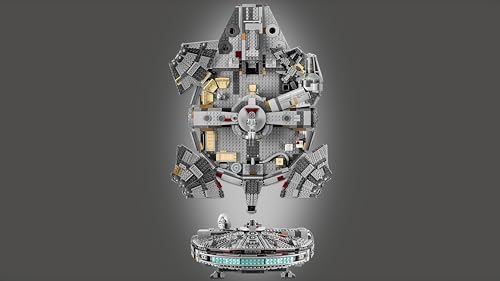 Lego 75257 Star Wars Millennium Falcon Starship Construction Set, with Finn, Chewbacca, Lando Calrissian, Boolio, C-3PO, R2-D2 and D-O, The Rise of Skywalker Collection,9 years and up Lego