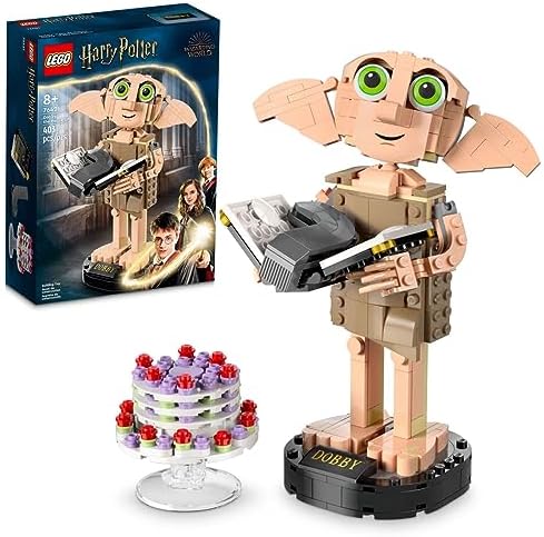 LEGO Harry Potter Dobby The House Elf Set, Movable Iconic Figure, Toy, Bedroom Accessory & Decoration, Character Collection, Gift for Girls, Boys, Teens and All Fans from 8 Years 76421 Lego