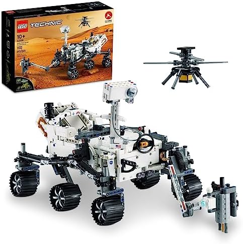 LEGO Technic NASA Mars Rover Perseverance Advanced Building Kit for Kids Ages 10 and Up, NASA Toy with Replica Ingenuity Helicopter, Gift for Kids Who Love Engineering and Science Projects, 42158 Lego