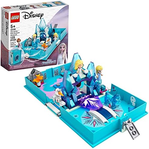 LEGO Disney Frozen 2 Elsa and The Nokk Storybook Adventures Building Toy 43189 Movie-Inspired Frozen Toy Set, Gift Idea for Kids Boys Girls Age 5+, Portable Travel Toy with Micro Dolls and Olaf Figure Lego