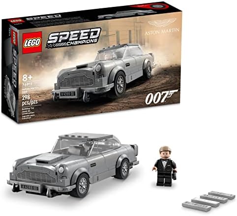 Lego Speed Champions 007 Aston Martin DB5 76911 Building Toy Set Featuring James Bond for Kids, Boys and Girls Ages 8+ (298 Pieces), 10.32 x 5.55 x 2.4 inches Lego