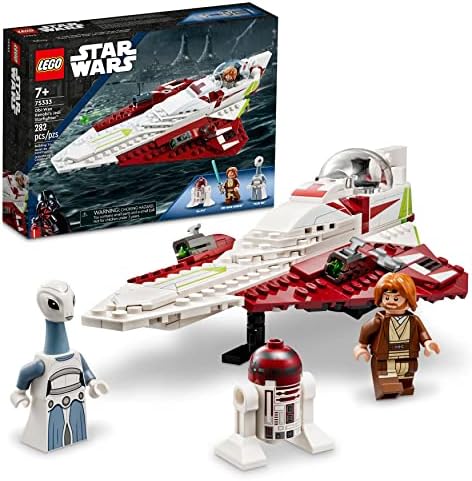 LEGO Star Wars OBI-Wan Kenobi's Jedi Starfighter 75333 Building Toy Set - Features Minifigures, Lightsaber, Clone Starship from Attack of The Clones, Great Gift for Kids, Boys, and Girls Ages 7+ Lego