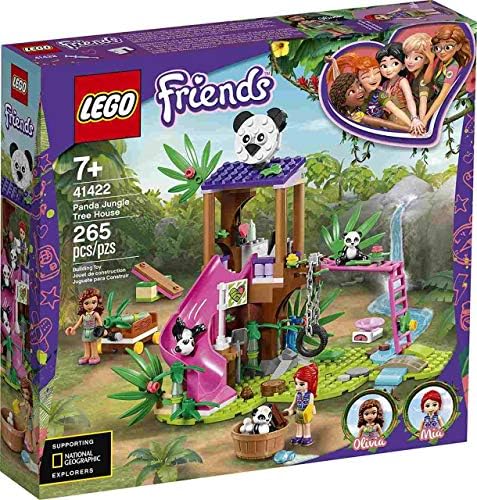 LEGO Friends Panda Jungle Tree House 41422 Building Toy; Includes 3 Panda Minifigures for KidsWho Love Wildlife Animals Friends Mia and Olivia (265 Pieces) Lego