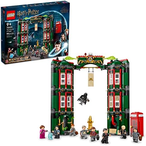 LEGO Harry Potter The Ministry of Magic 76403 Modular Model Building Toy with 12 Minifigures and Transformation Feature, Collectible Wizarding World Gifts Lego