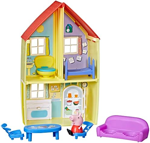 Peppa Pig Peppa’s Adventures Family House Playset, Includes Figure and 6 Fun Accessories, Preschool Toy for Ages 3 Up Peppa Pig