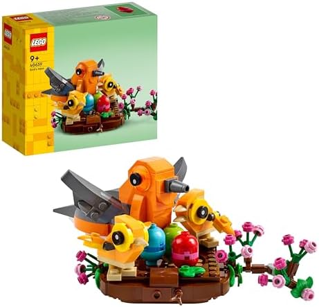 LEGO Bird’s Nest Building Toy Kit, Seasonal Display for a Table or Shelf, Fun Build for Kids Ages 9 and Up, 40639 Lego