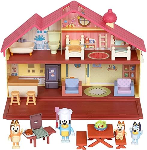 Bluey Mega Bundle Home, BBQ Playset, and 4 Figures | Amazon Exclusive Bluey