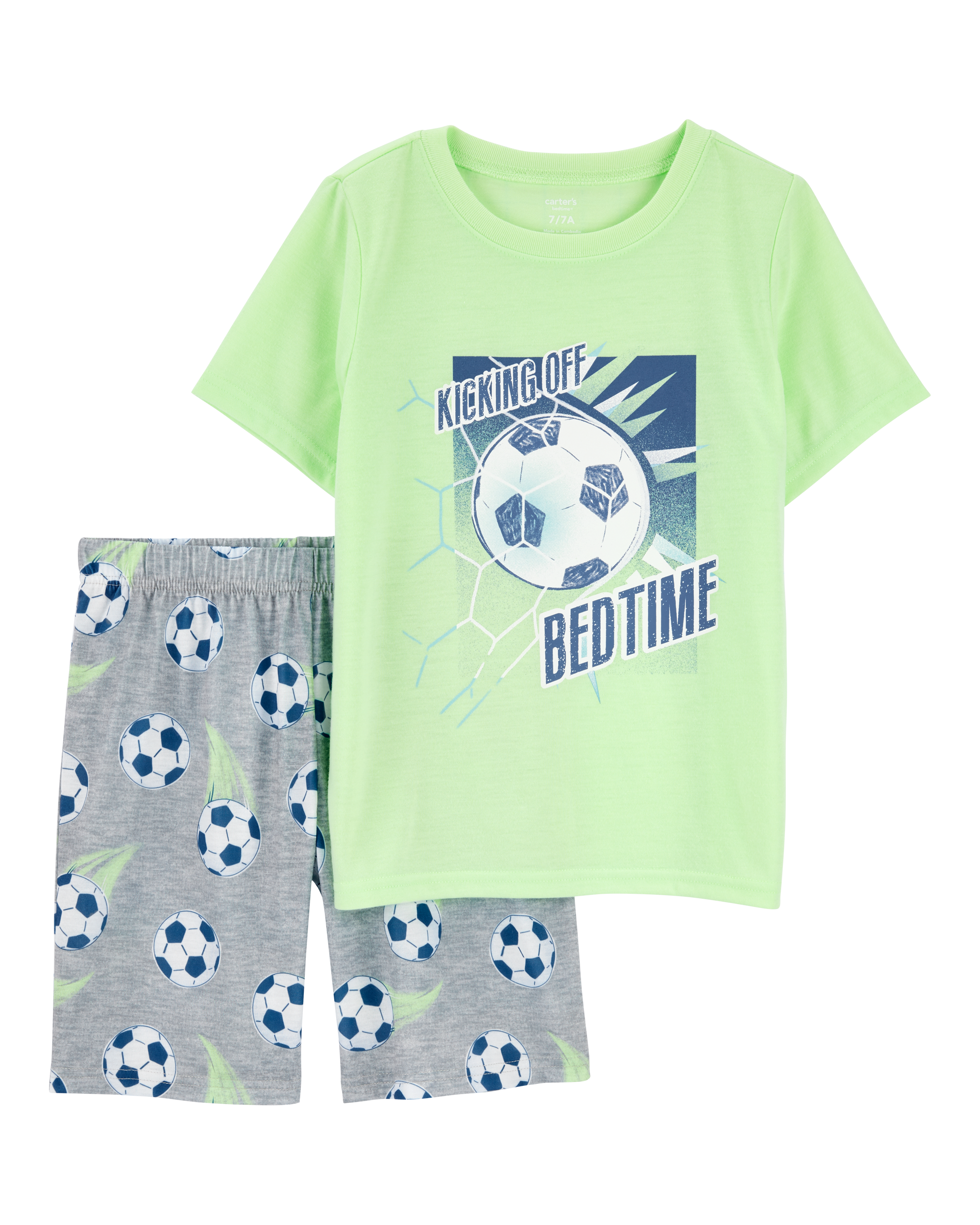 Kid 2-Piece Soccer Print Loose Fit Pajamas Carter's