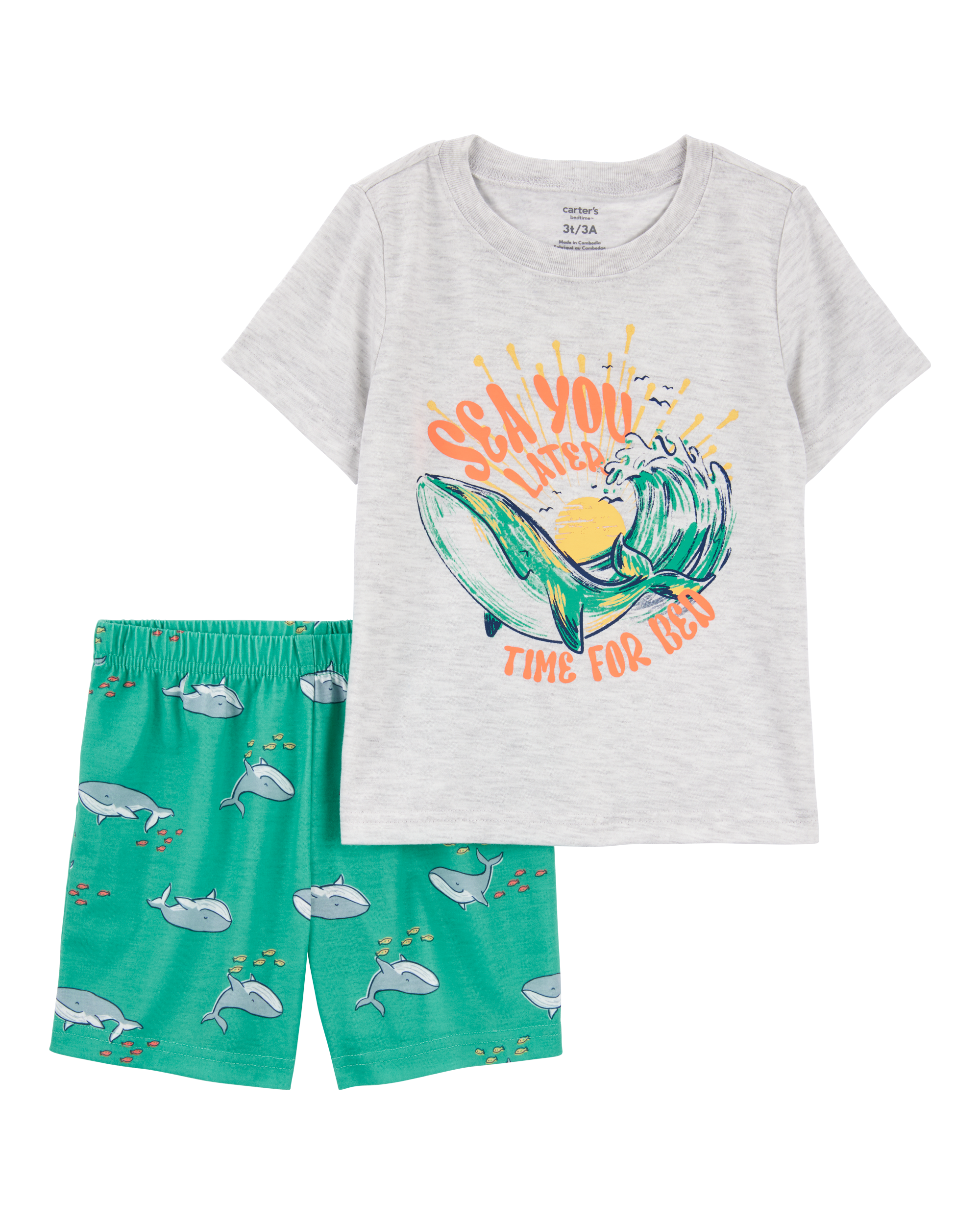 Toddler 2-Piece Whale Loose Fit Pajamas Carter's