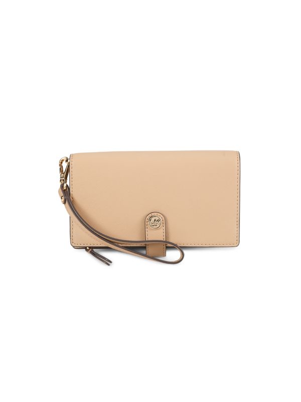 Leather Phone Wristlet Michael Kors