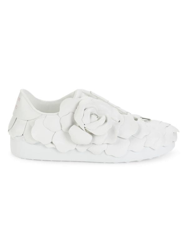 Floral Leather Sneakers Valentino Garavani