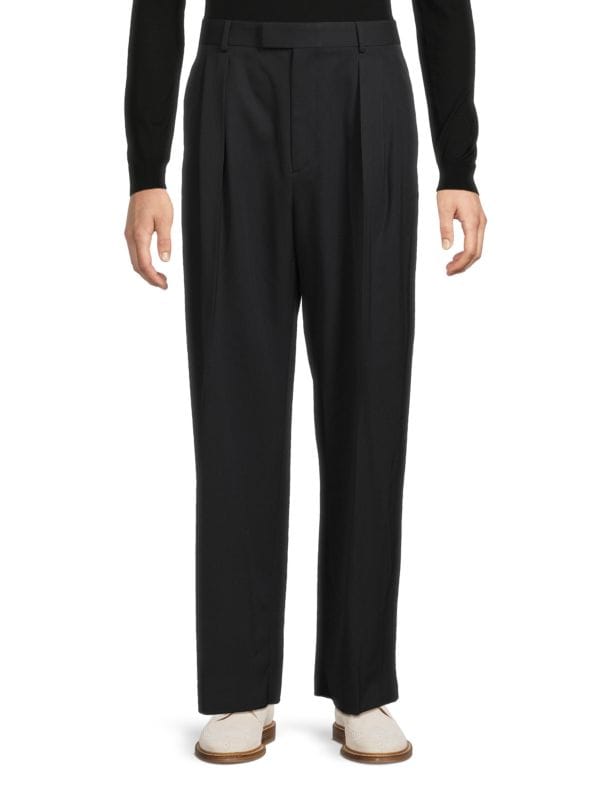 Wool Pleated Pants Valentino