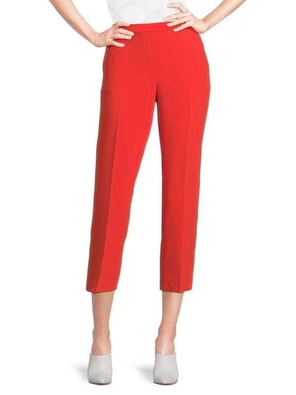 Trecca Flat Front Cropped Pants Theory