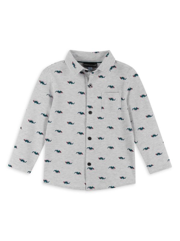 Little Boy’s Pique Button Up Shirt Andy & Evan