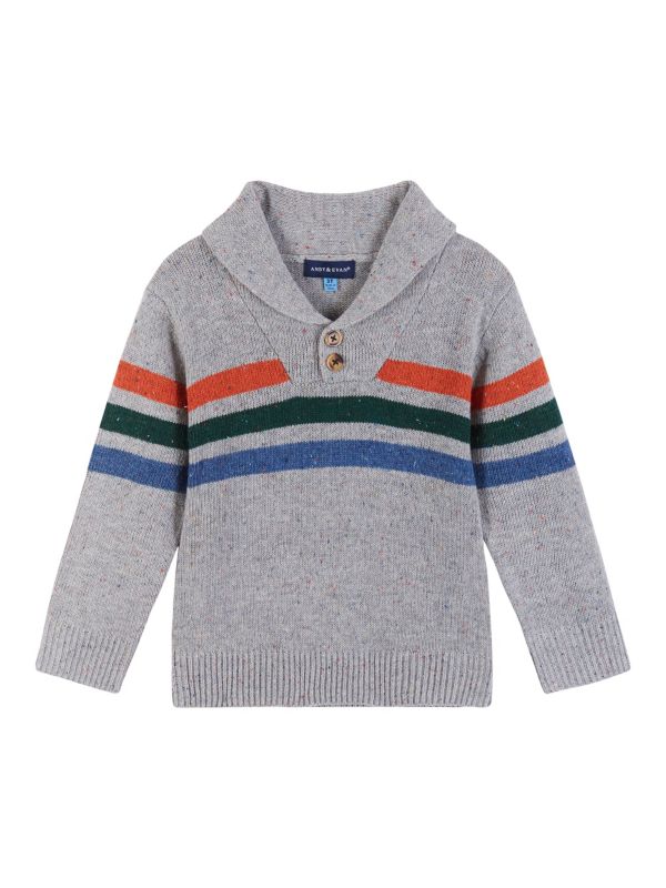 Little Boy’s Stripe Button Up Sweater Andy & Evan