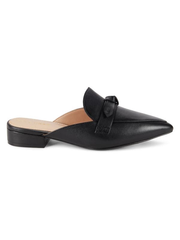 Piper Bow Leather Mules Cole Haan