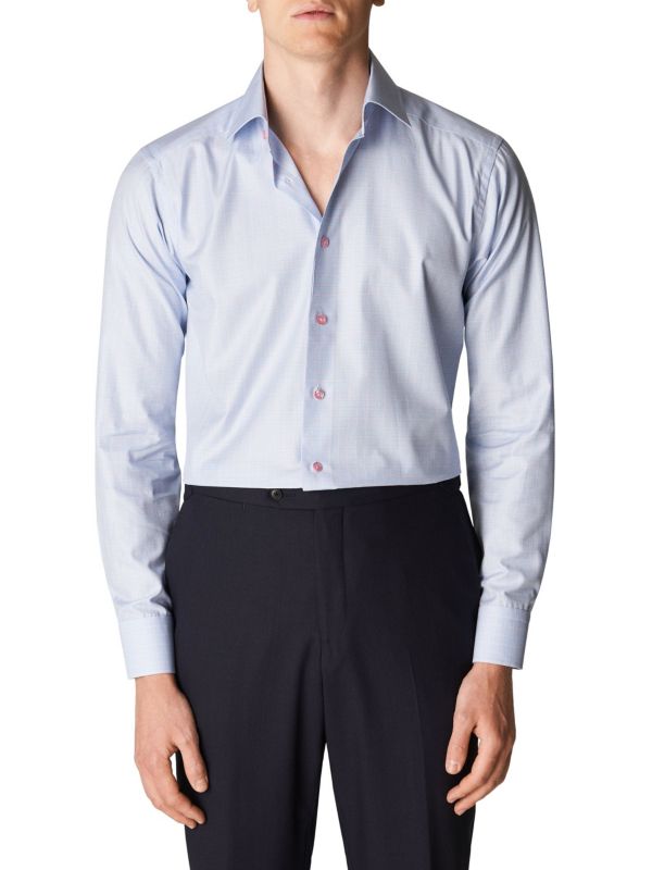 Contemporary-Fit Stretch Cotton Shirt Eton