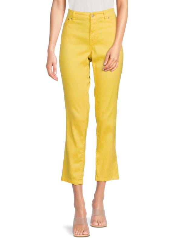 Linen Blend Cropped Colored Jeans Ralph Lauren