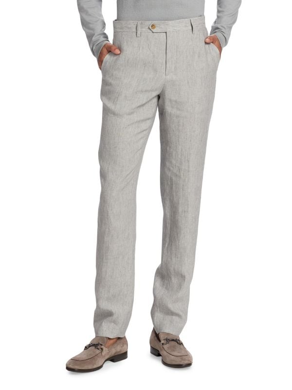 COLLECTION Linen Woven Pants Saks Fifth Avenue