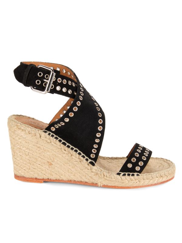 Iriane Suede Espadrille Wedge Sandals Isabel Marant