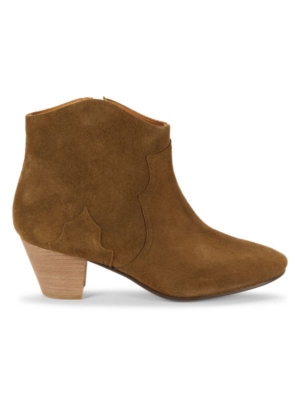 Dicker 70MM Suede Cowboy Boots Isabel Marant