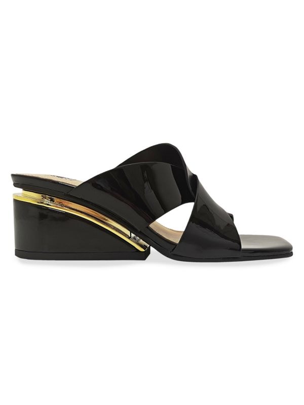 Magical Cross Strap Wedge Sandals Ninety Union