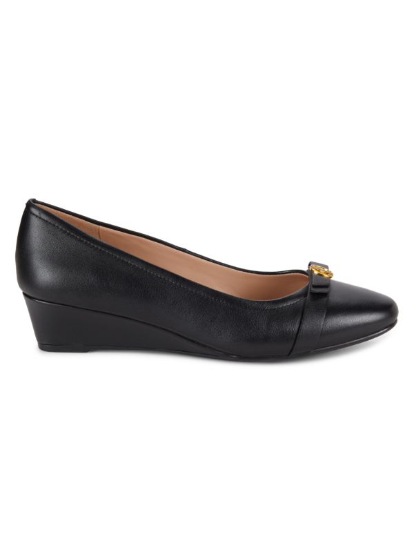 Malta Leather Wedge Pumps Cole Haan