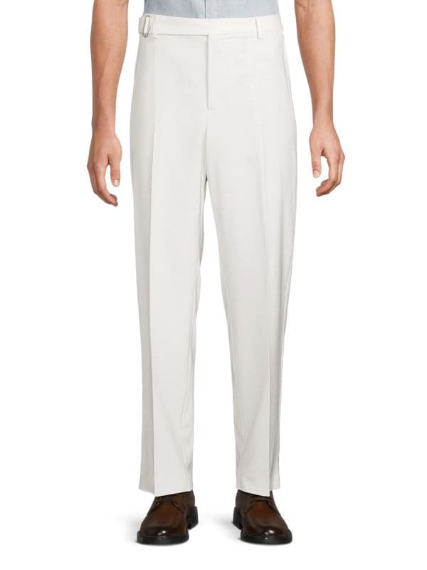 Flat Front Cupro Lined Pants Valentino