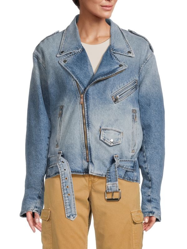 Denim Moto Jacket Eb Denim