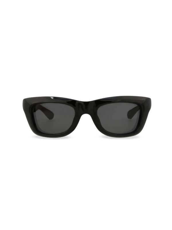 49MM Rectangle Sunglasses Bottega Veneta