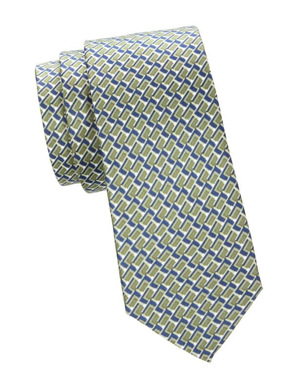 Print Silk Tie Saks Fifth Avenue