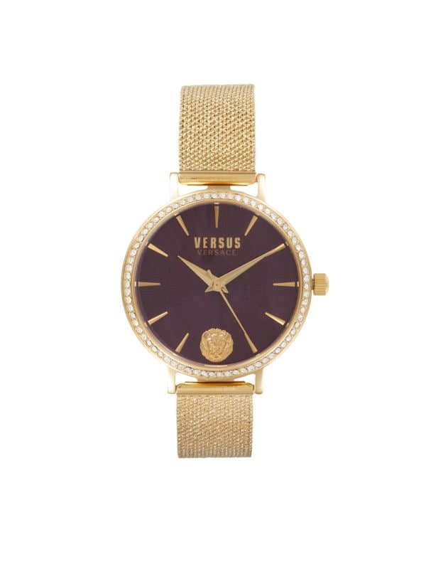 Mar Vista 34MM Goldtone Stainless Steel Bracelet Watch Versus Versace