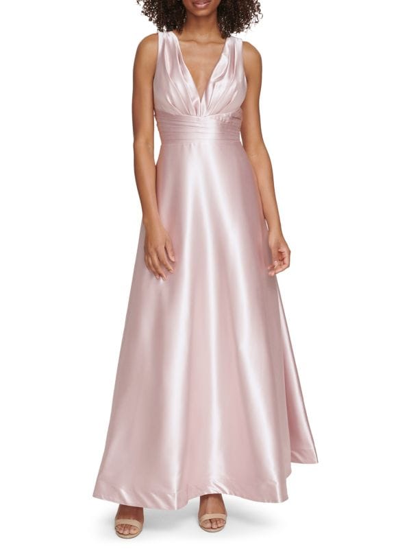 Satin A Line Ball Gown Eliza J