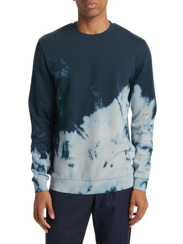 Slim-Fit Dip-Dye Crewneck Sweatshirt Saks Fifth Avenue