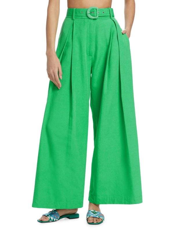 Tailored Pleat-Front Pants Farm Rio