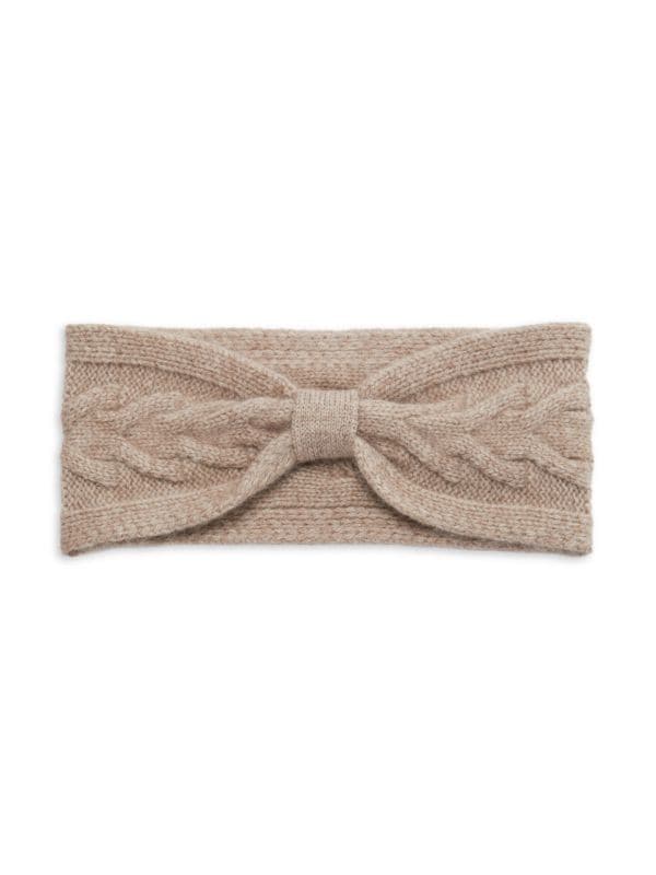 Cable Knit Cashmere Knot Headband Amicale