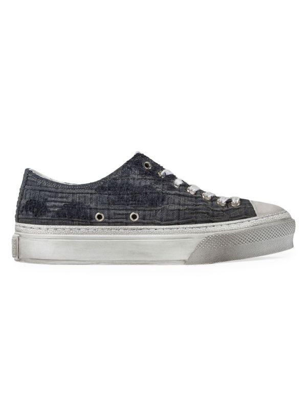 City 4G Distressed Denim Low Top Sneakers Givenchy