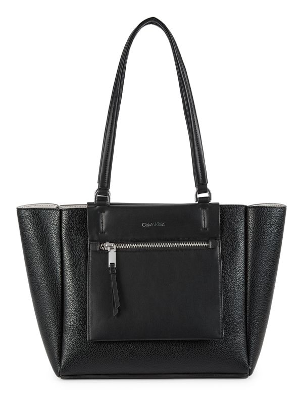 Gala Faux Leather Tote Calvin Klein