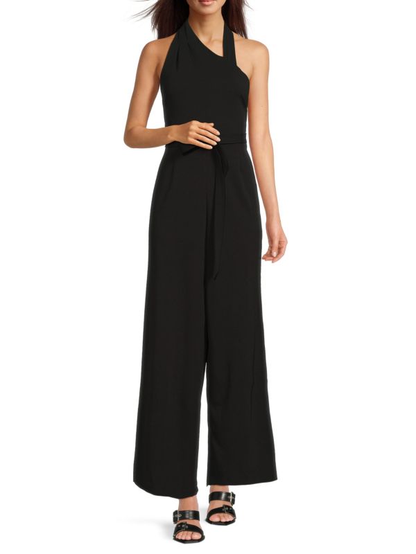 Solid Belted Jumpsuit Calvin Klein