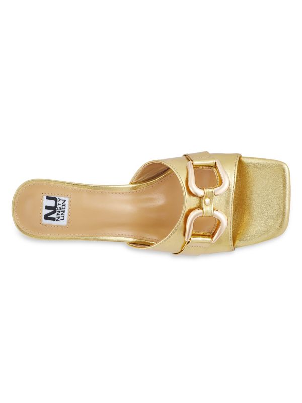 Metallic Wedge Sandals Ninety Union