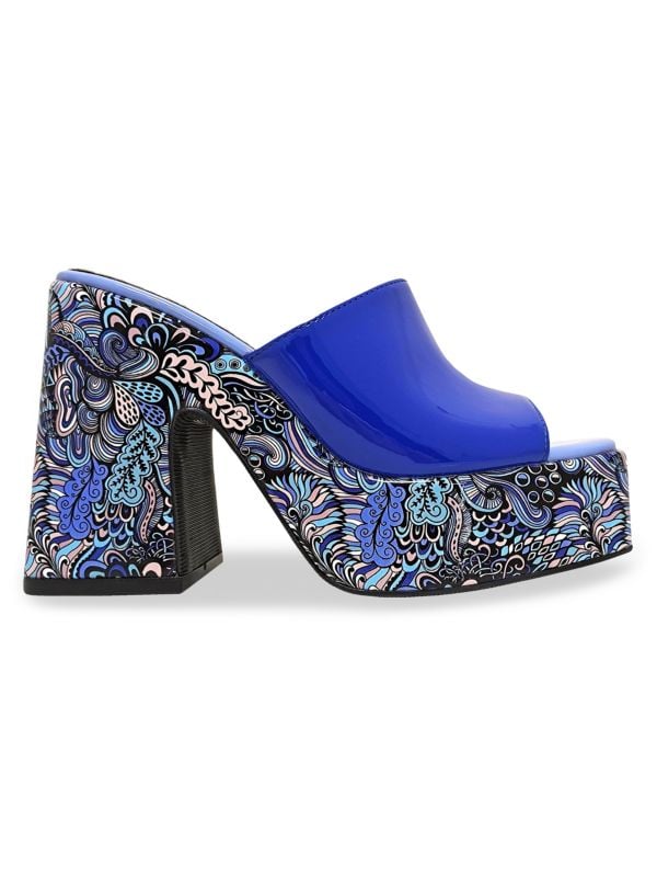 Print Block Platform Sandals Ninety Union