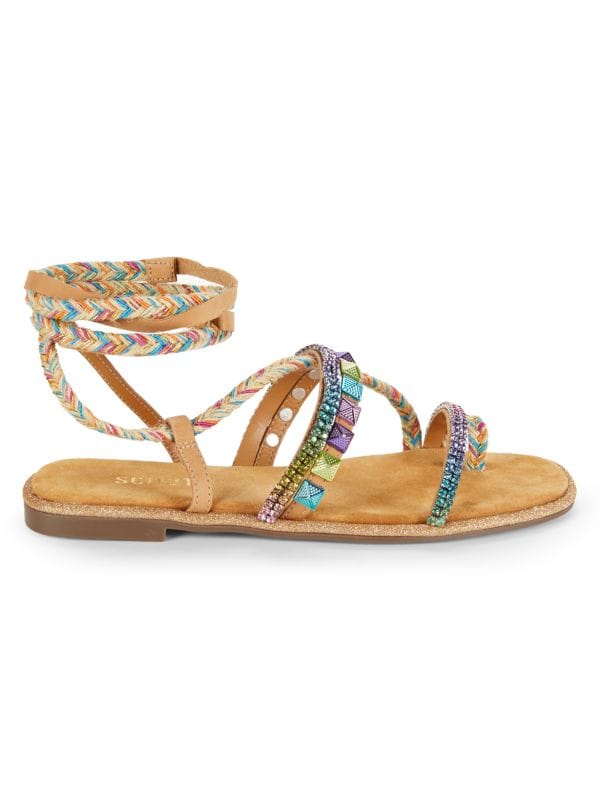 Summer Embellished Flat Sandals Schutz