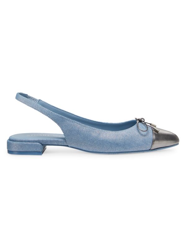 Sleek Slingback Flat Pumps Stuart Weitzman