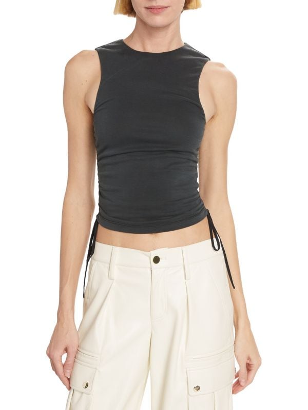 Chrissy Ruched Tank Alice + Olivia